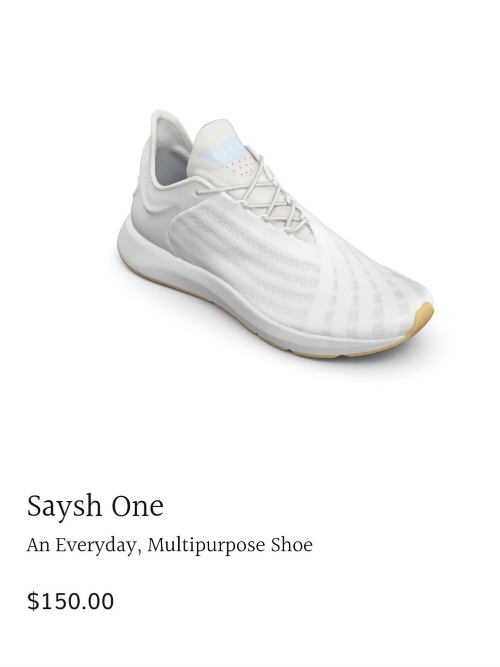 Saysh One White Everyday Multipurpose Athletic Shoe Size 8.5 Women's   53